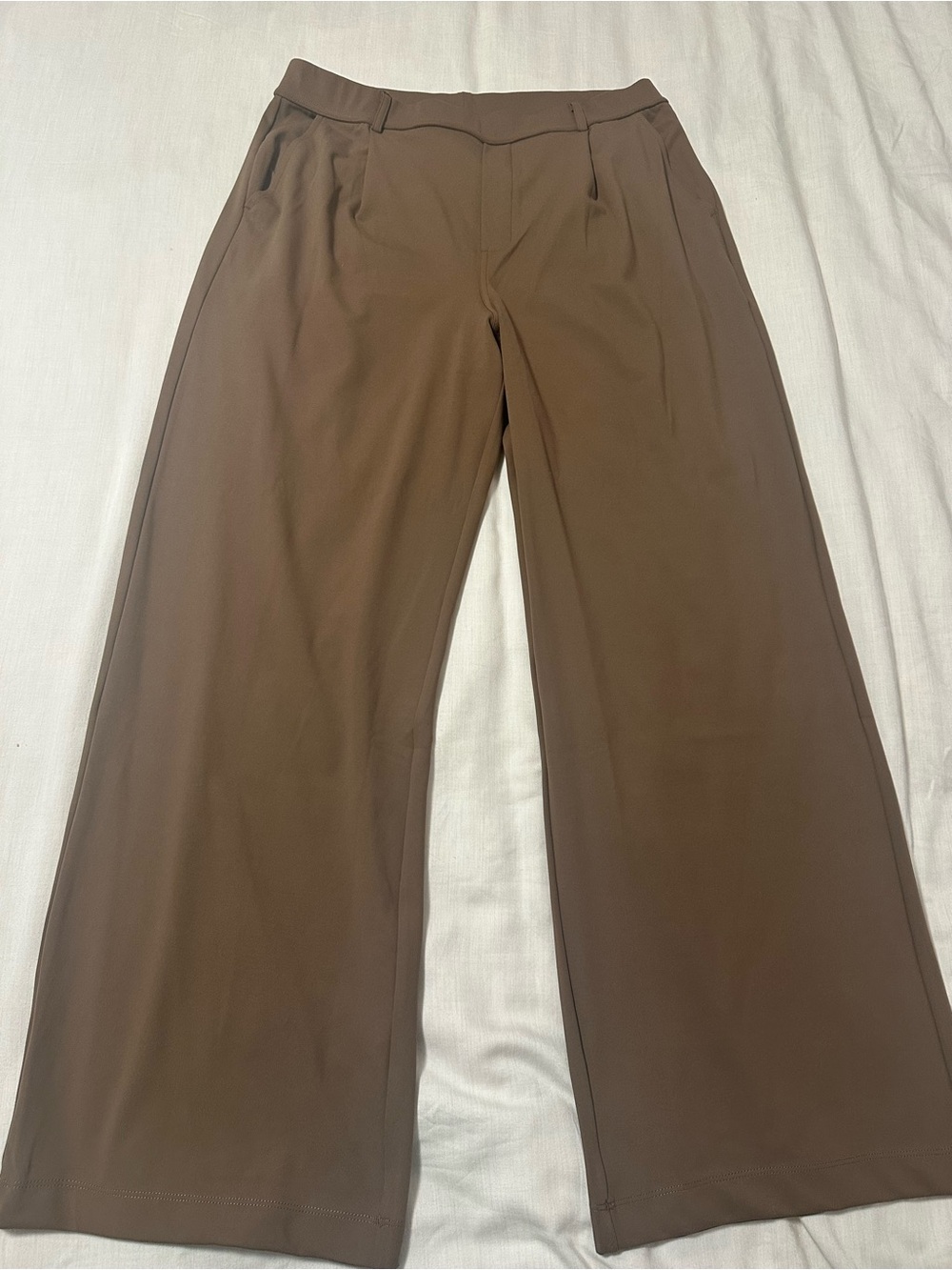 HALARA Brown Wide-Leg Chinos